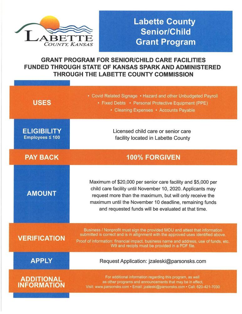 Labette County Senior or Child Grant Program