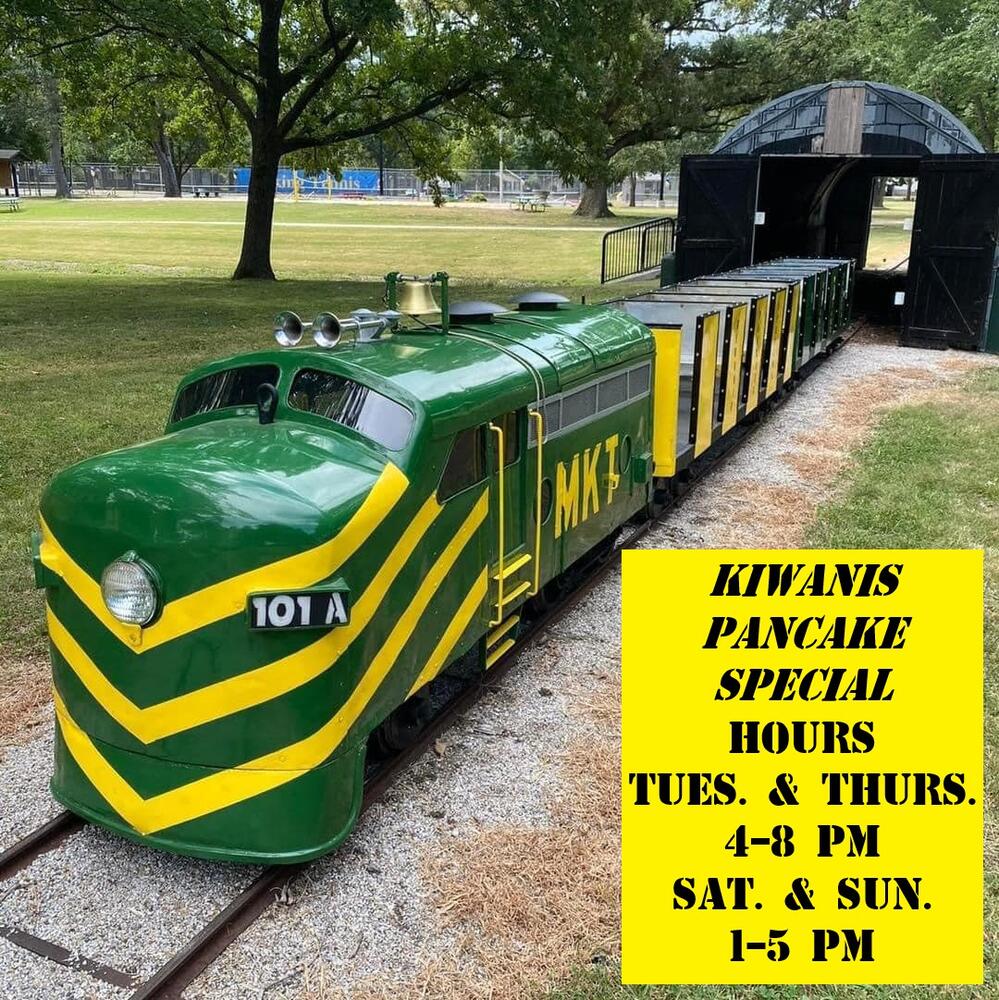 Kiwanis Pancake Special Train with hours