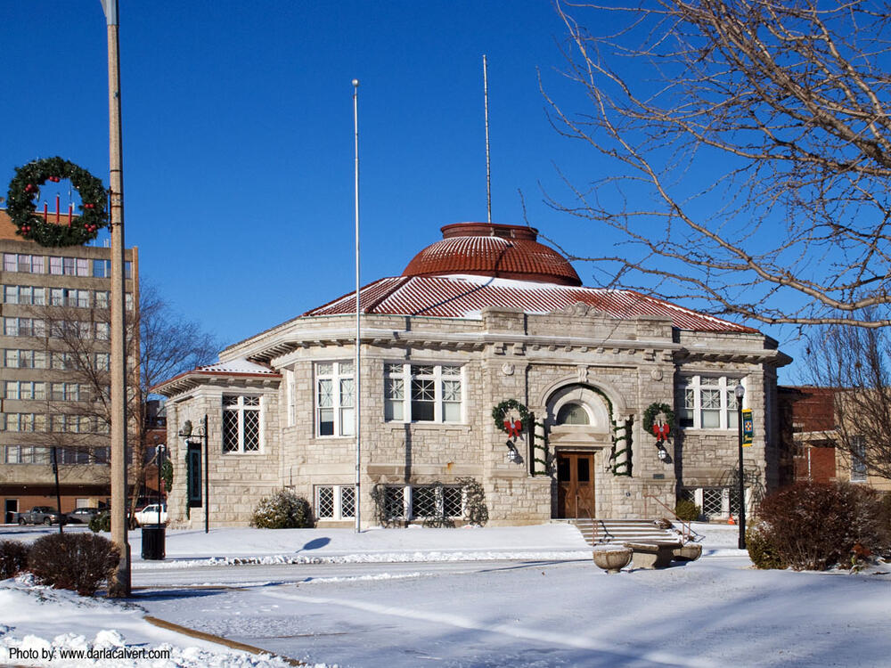 Carnegie Arts Center winter  & snow